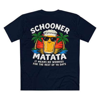 Schooner Matata, It Means No Worries - Men's Tee Back Print