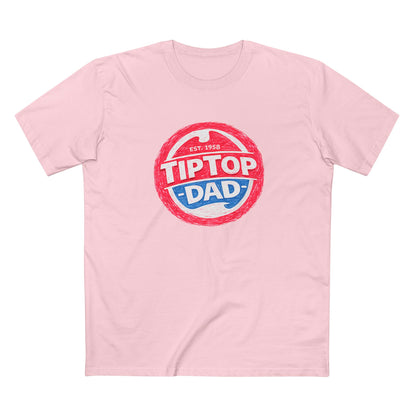 Tip Top Dad T-Shirt — Vintage Red & Blue Dad Logo Tee (Father’s Day Gift)