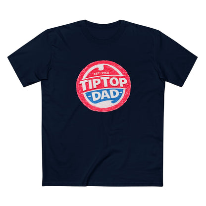 Tip Top Dad T-Shirt — Vintage Red & Blue Dad Logo Tee (Father’s Day Gift)