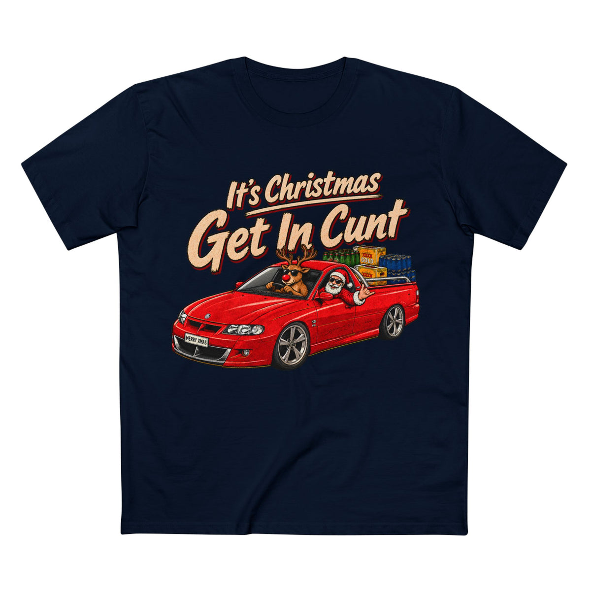 SANTA’S DOING SKIDS — A Very Commodore Christmas - Men's Tee