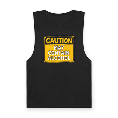Caution May Contain Alcohol Tank Top — Men's