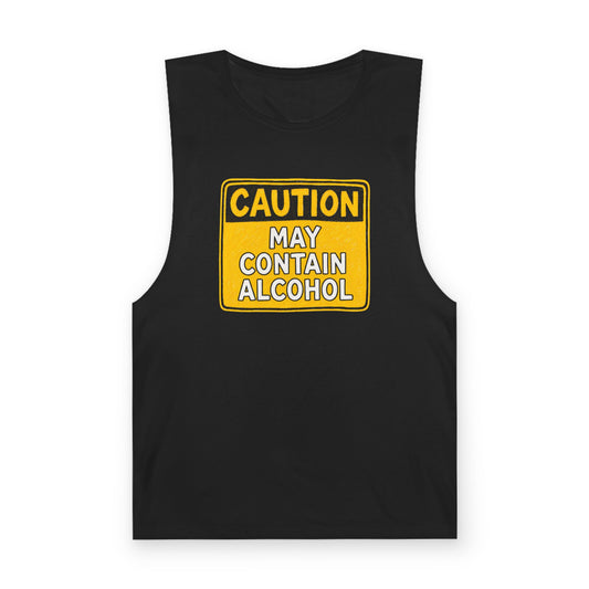 Caution May Contain Alcohol Tank Top — Men's