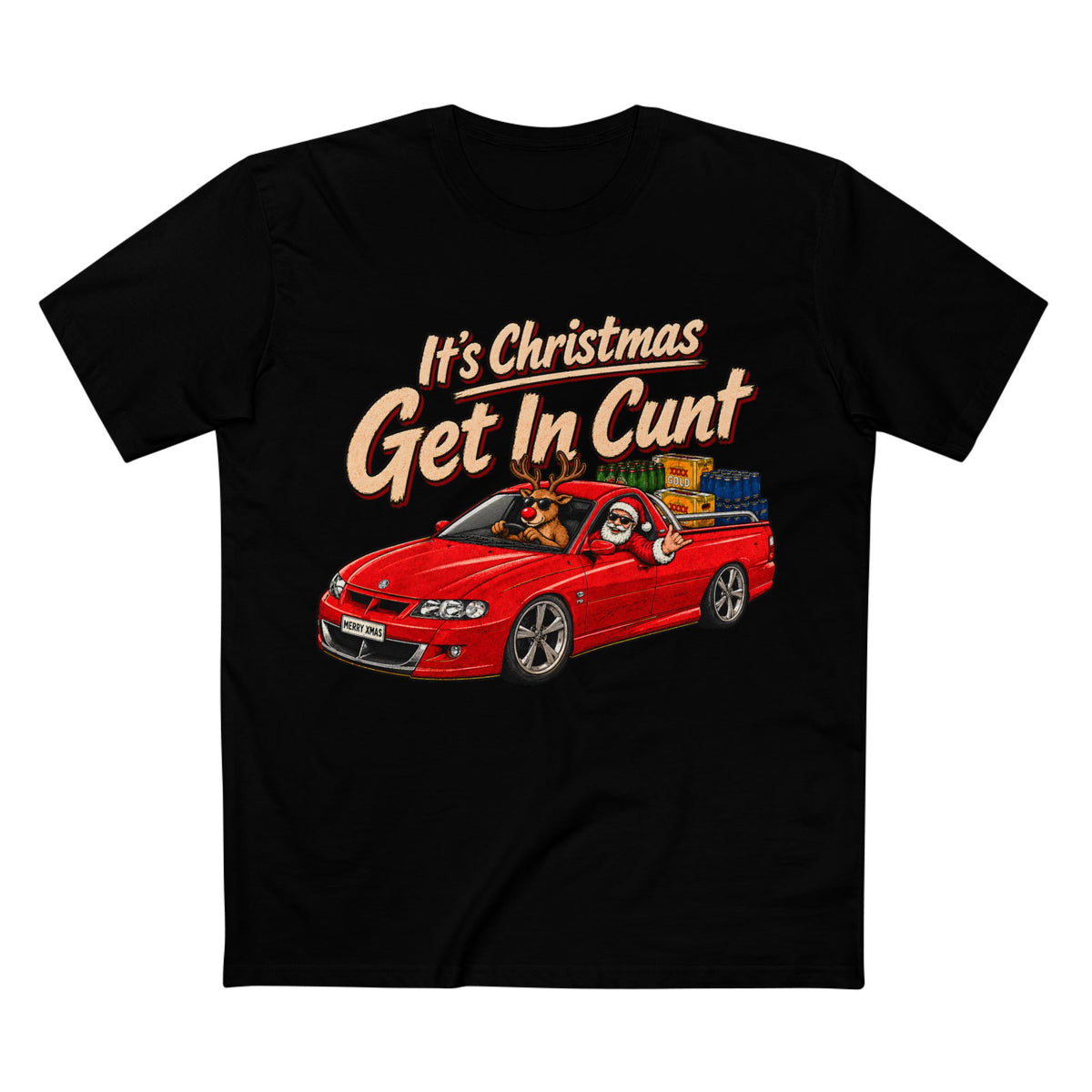 SANTA’S DOING SKIDS — A Very Commodore Christmas - Men's Tee