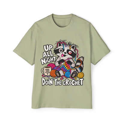 "Up All Night Doin' The Crochet" Oversized Tee - Unisex