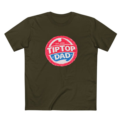 Tip Top Dad T-Shirt — Vintage Red & Blue Dad Logo Tee (Father’s Day Gift)