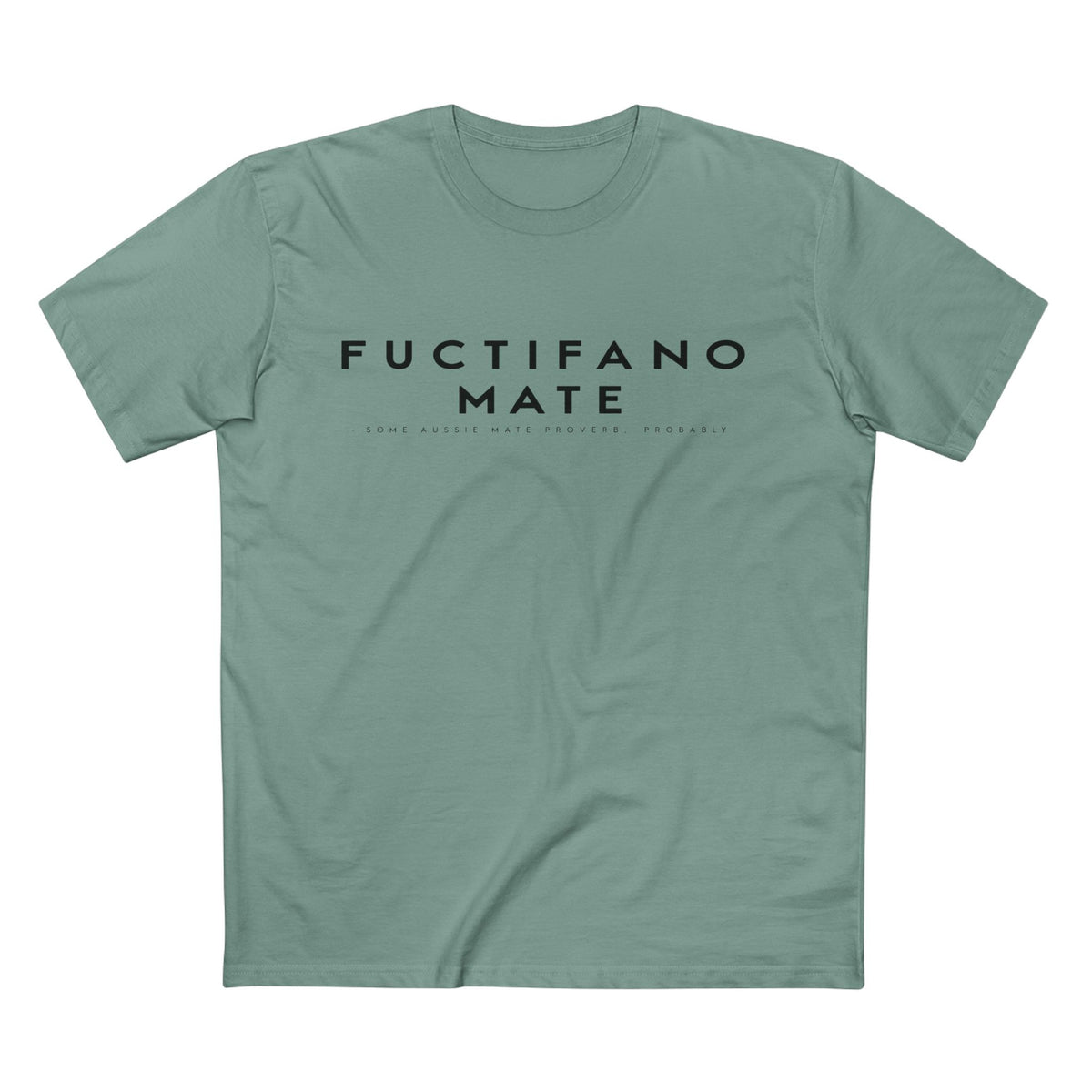Fuctifano Mate! Graphic Tee — Minimalist Text Logo T-Shirt