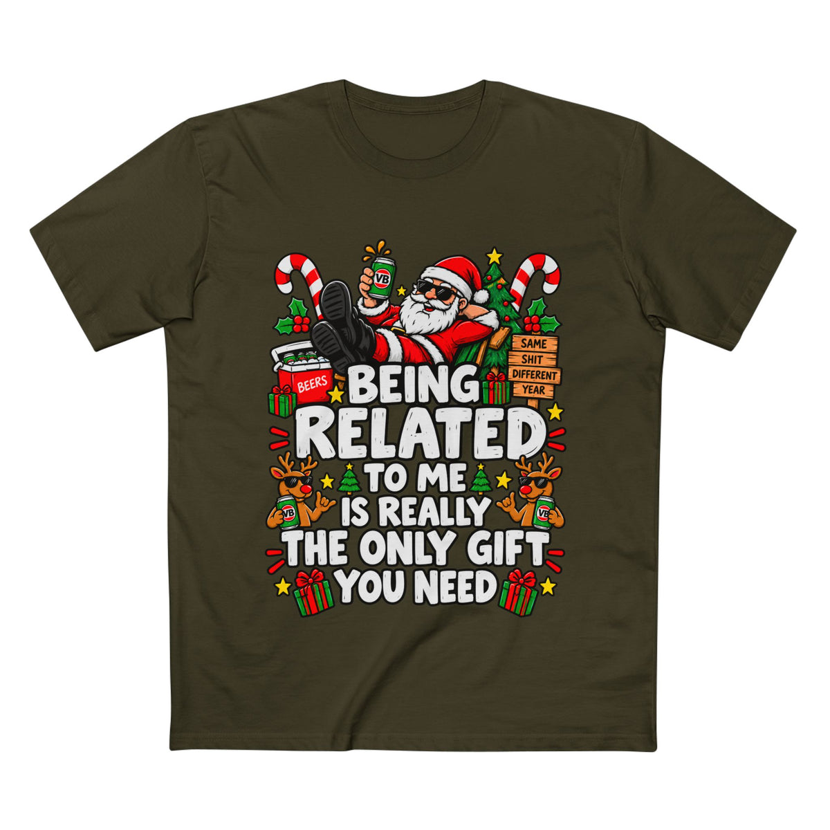 Being Related to Me Is Really The Only Gift You Need Christmas Tee - Men's