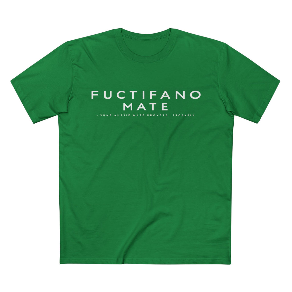 Fuctifano Mate! Graphic Tee — Minimalist Text Logo T-Shirt