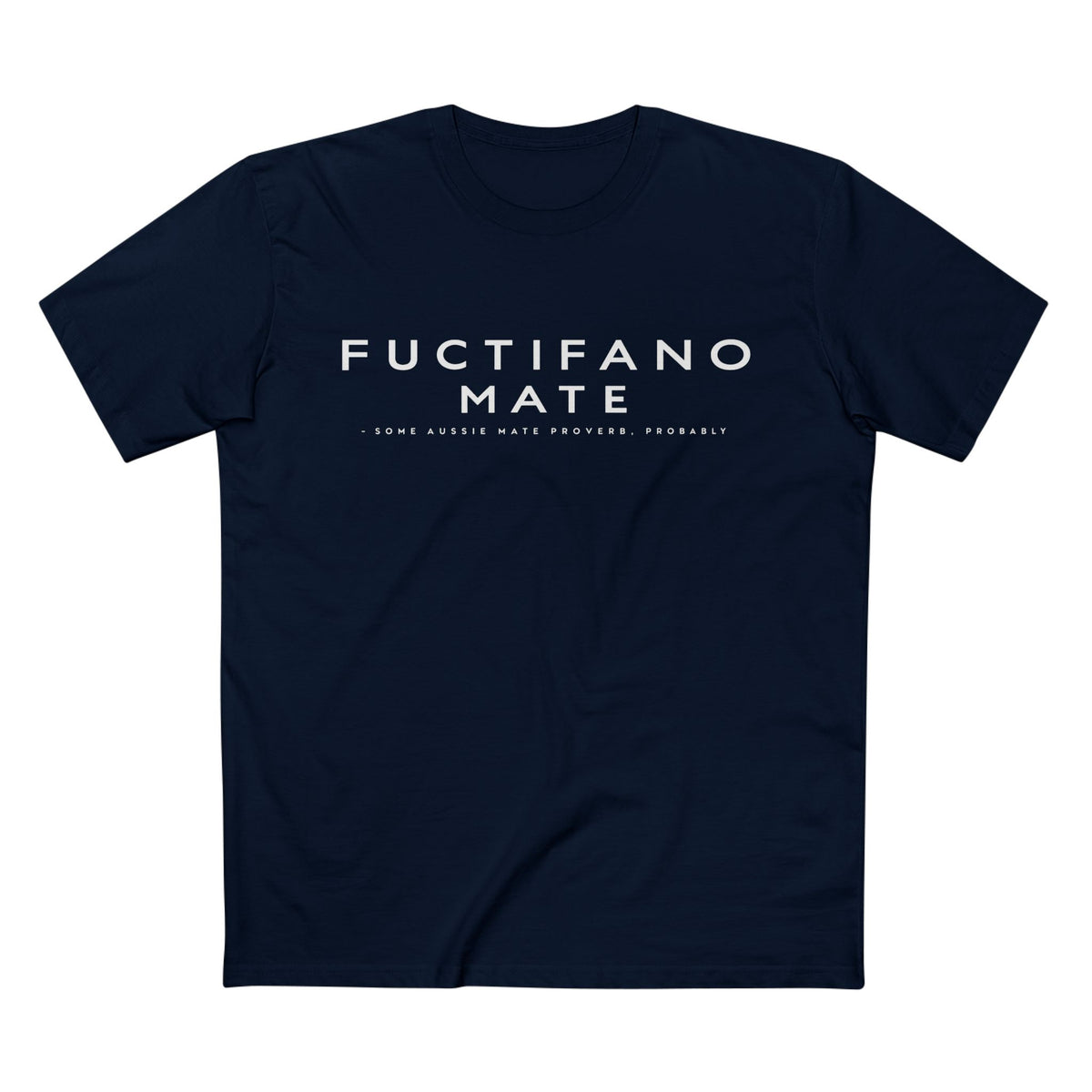 Fuctifano Mate! Graphic Tee — Minimalist Text Logo T-Shirt