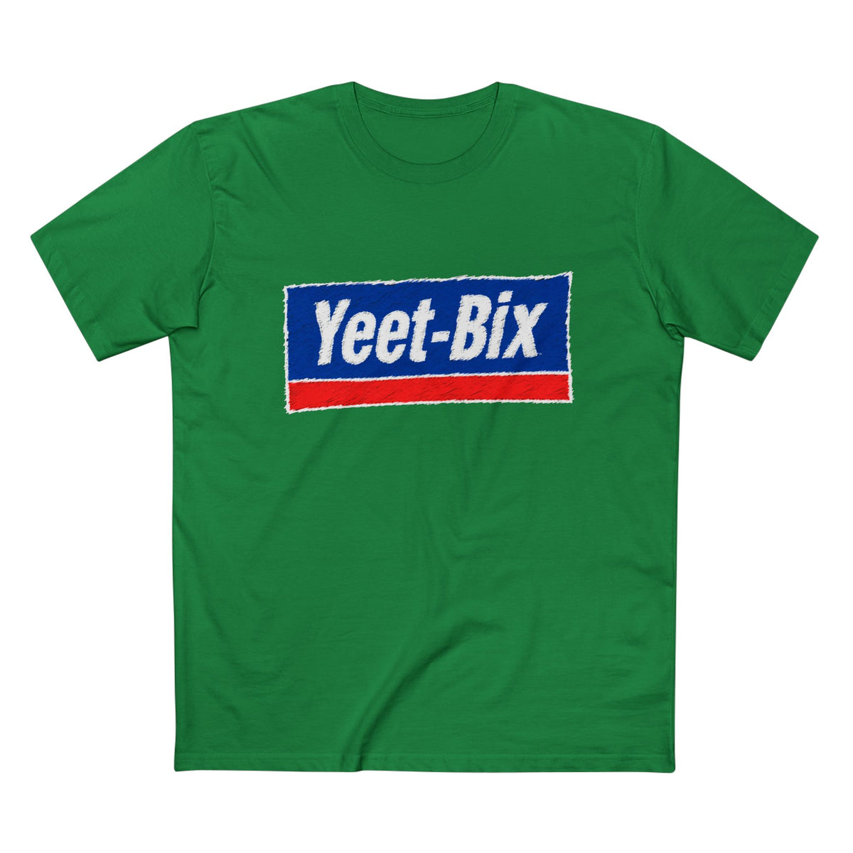 Yeet-Bix Graphic Tee — Retro Parody Cereal Logo T-Shirt