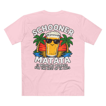 Schooner Matata, It Means No Worries - Men's Tee Back Print