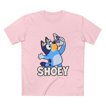 Bluey Shoey T-Shirt — Funny Cartoon Dog Drinking Tee