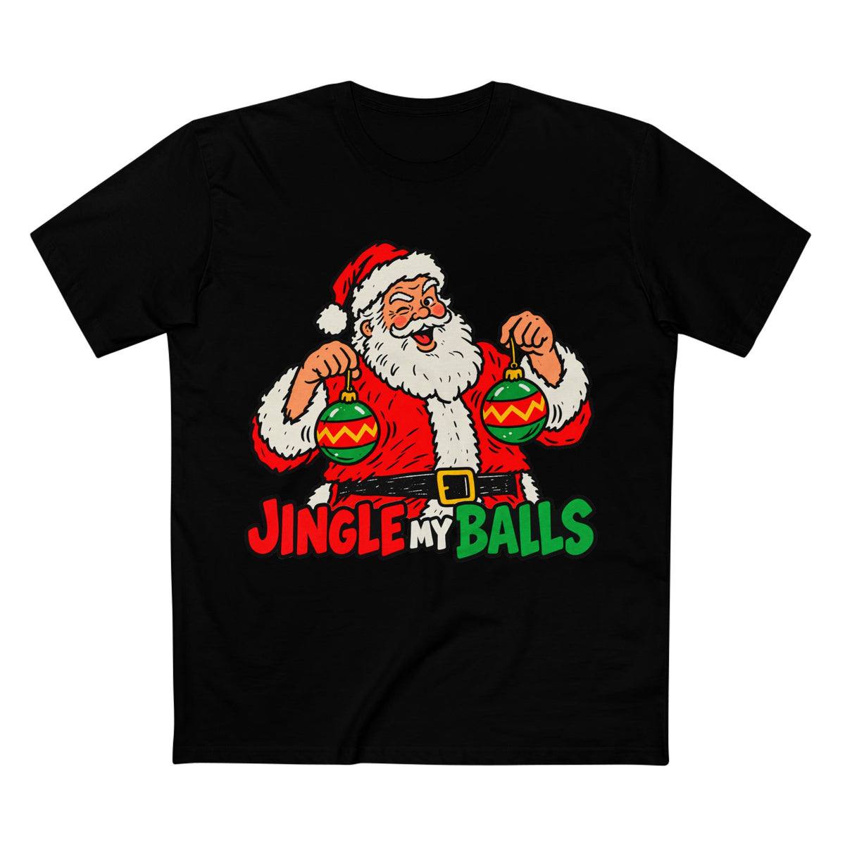 Jingle My Balls Christmas Tee — Men's