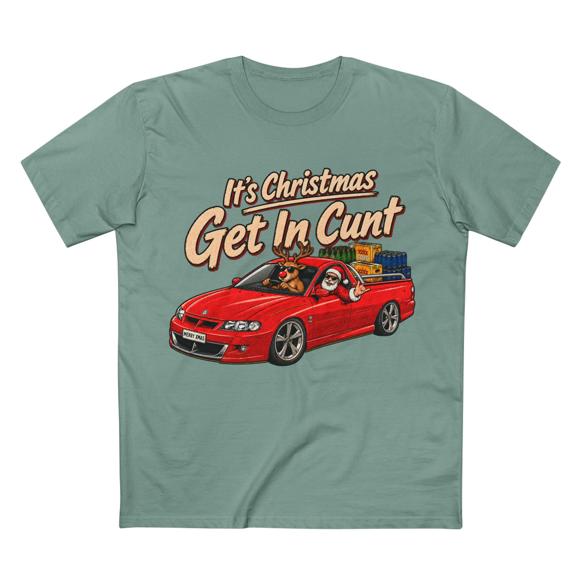 SANTA’S DOING SKIDS — A Very Commodore Christmas - Men's Tee