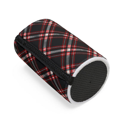 Best Dad Stubby Cooler – Red Plaid - Funny Father’s Day Gift