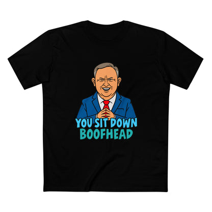 Albanese You Sit Down Boofhead Tee — Men's