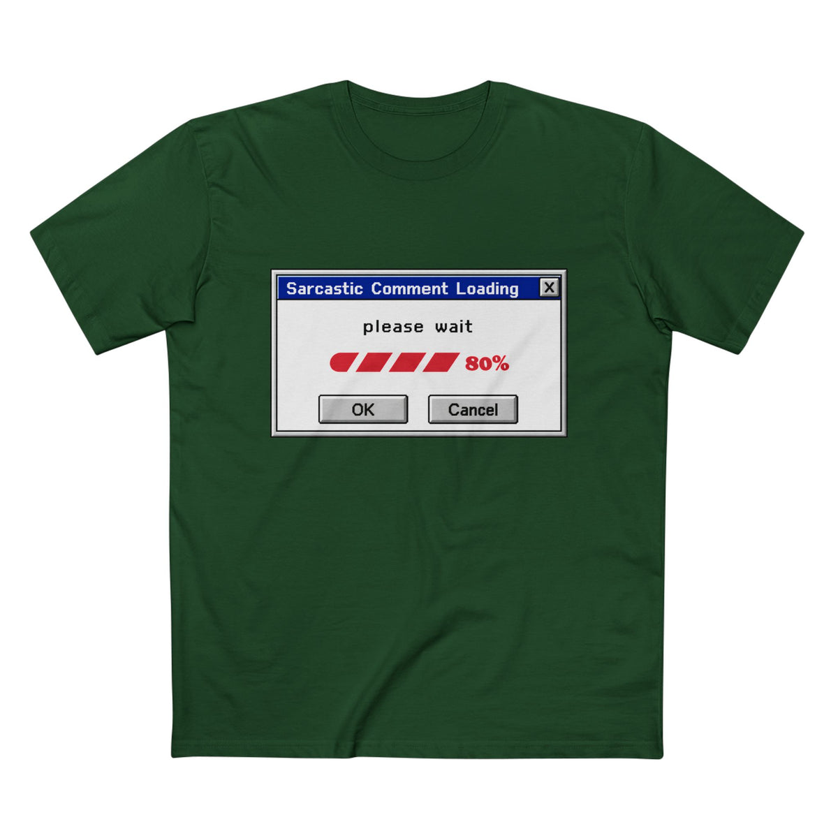 Sarcastic Comment Loading T-Shirt – Funny Progress Bar Tee for Sarcastic Adults
