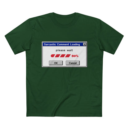 Sarcastic Comment Loading T-Shirt – Funny Progress Bar Tee for Sarcastic Adults