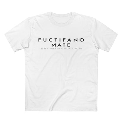 Fuctifano Mate! Graphic Tee — Minimalist Text Logo T-Shirt