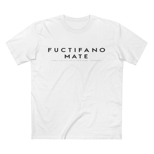 Fuctifano Mate! Graphic Tee — Minimalist Text Logo T-Shirt