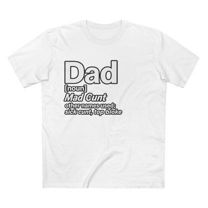Dad Definition — Funny Dad Gift for Father’s Day Men's Tee