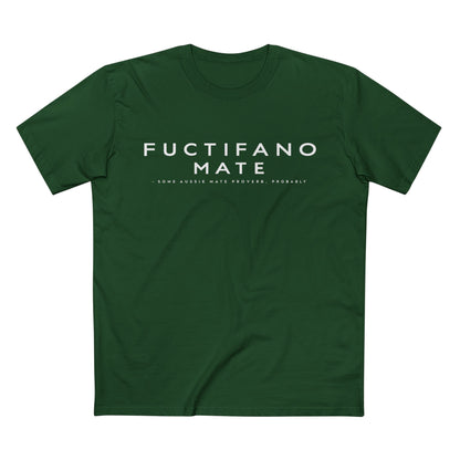 Fuctifano Mate! Graphic Tee — Minimalist Text Logo T-Shirt