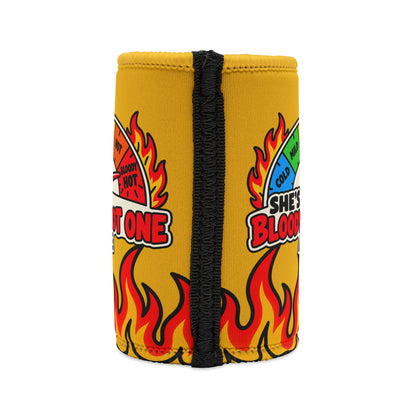 "She’s a Bloody Hot One Aye" Flaming Heat Gauge - Stubby Cooler