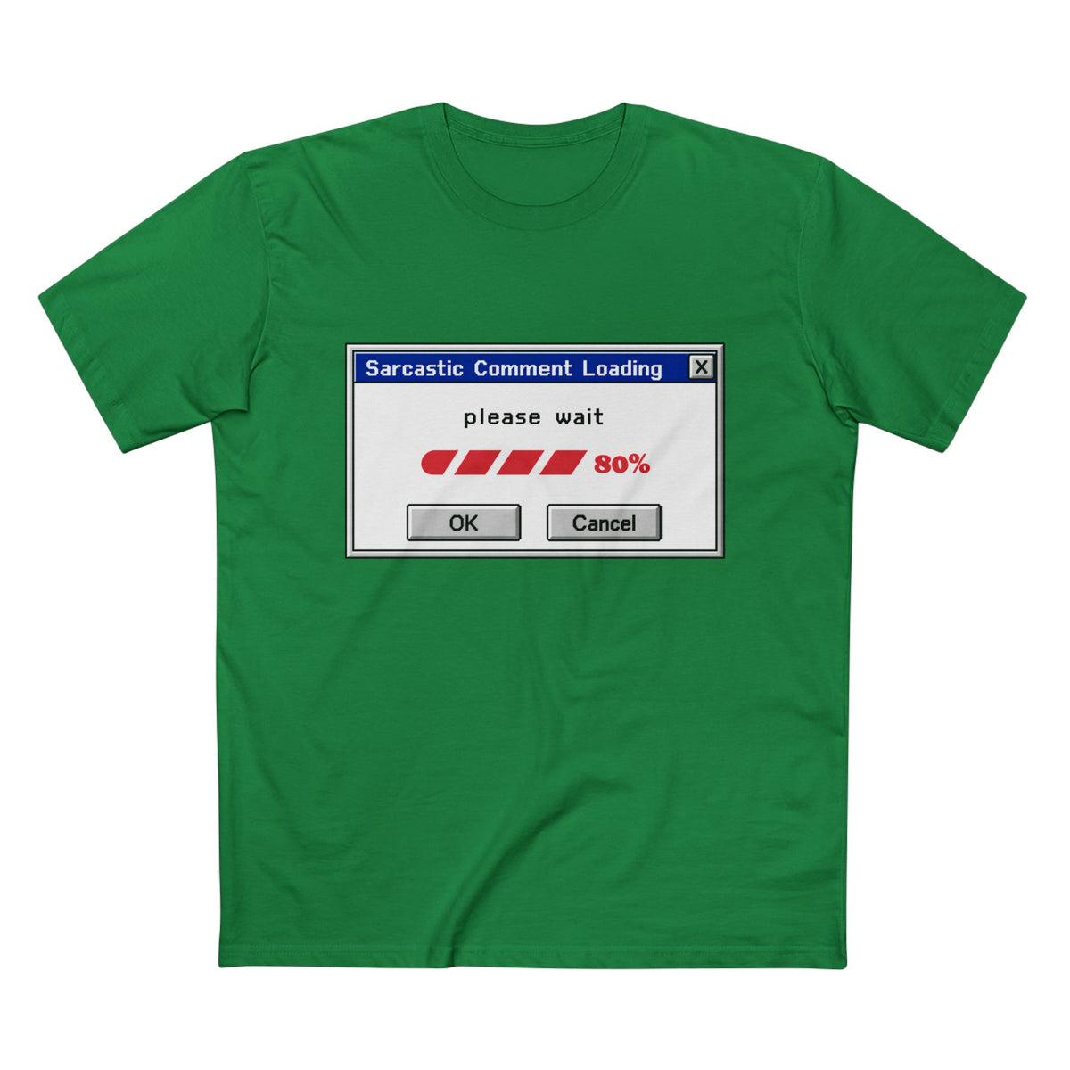Sarcastic Comment Loading T-Shirt – Funny Progress Bar Tee for Sarcastic Adults