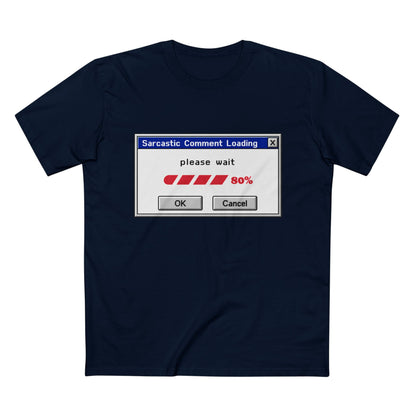 Sarcastic Comment Loading T-Shirt – Funny Progress Bar Tee for Sarcastic Adults
