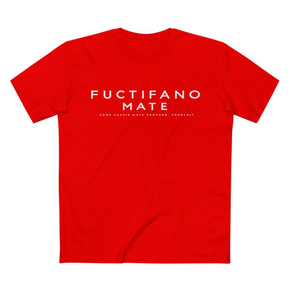 Fuctifano Mate! Graphic Tee — Minimalist Text Logo T-Shirt