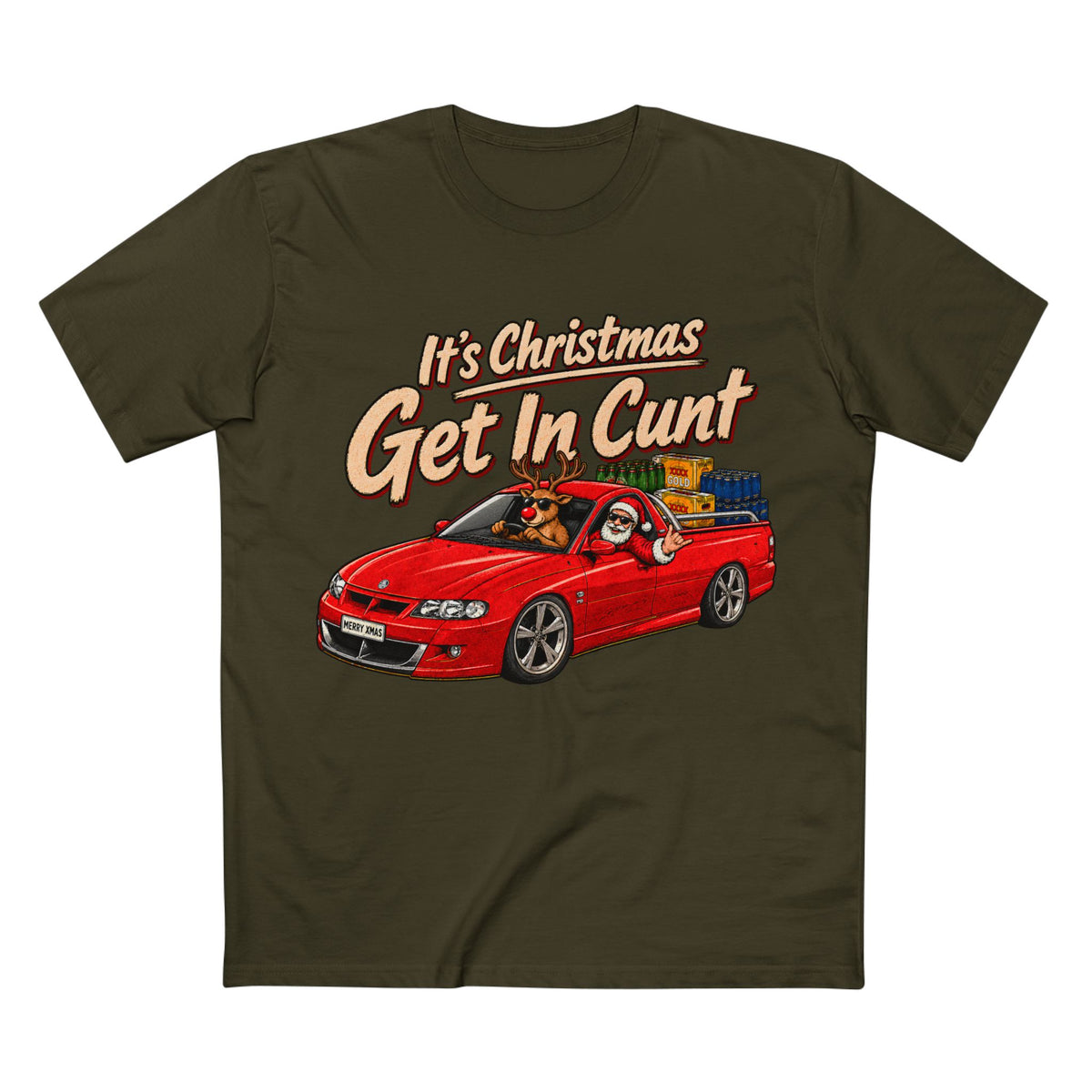 SANTA’S DOING SKIDS — A Very Commodore Christmas - Men's Tee