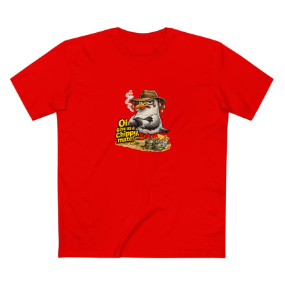 Seagull Stealing Chips T-Shirt — "Oi! Give Us a Chip!" Graphic Tee