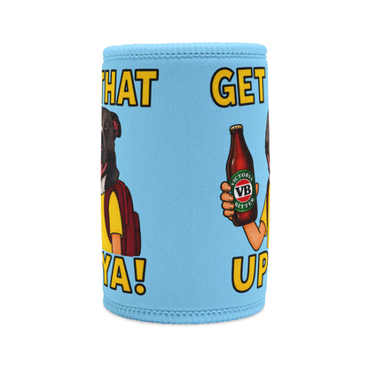 Stubby Cooler — "Get That Up Ya!" Beer Can Cooler