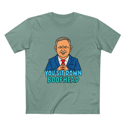 Albanese You Sit Down Boofhead Tee — Men's