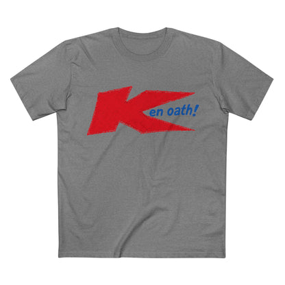 Retro 'Ken Oath!' Parody T-Shirt — Bold Red Logo Tee