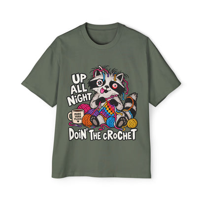"Up All Night Doin' The Crochet" Oversized Tee - Unisex
