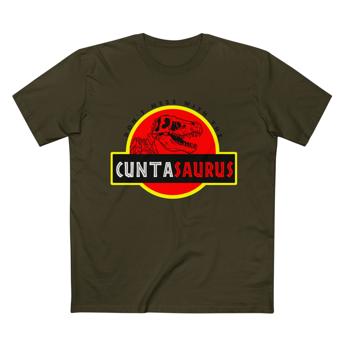 Cuntasaurus Retro Dino Graphic Tee — Don’t Mess With a Cuntasaurus