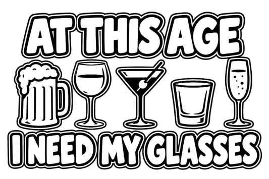 At This Age I Need My Glasses Tee - Men's