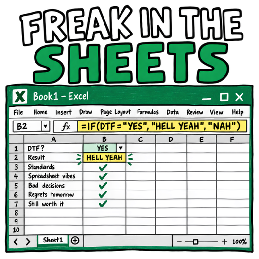 "Freak in the Sheets" Really Excel's - Mug
