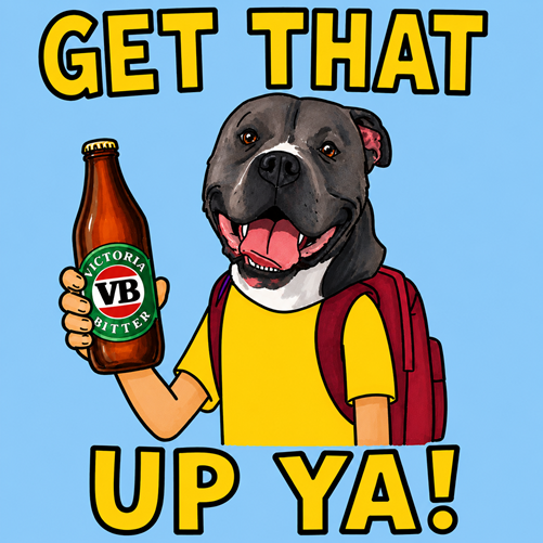Get That Up Ya! Dog Beer T-Shirt