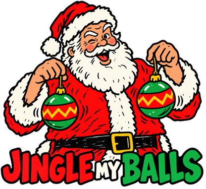 Jingle My Balls Christmas Tee — Men's