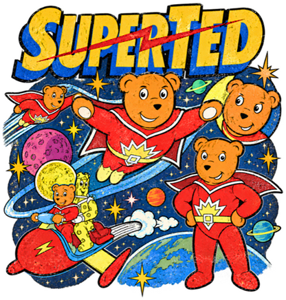 Super Ted Retro Faded Tee - Unisex