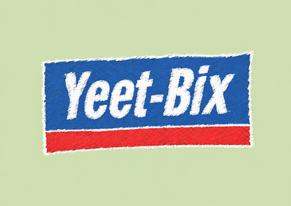 Yeet-Bix Graphic Tee — Retro Parody Cereal Logo T-Shirt